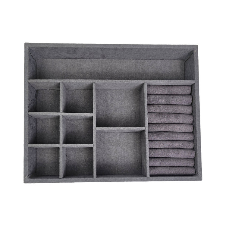 نظم دهنده کشو جواهرات مدل نیلا سایز کوچک MDF با روکش مخمل